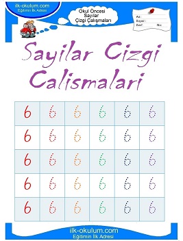 Çocuklar İçin Çizgi Çalışma Sayfaları 